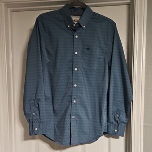 Dockers Classic Fit Men's Blue Button-Down Shirt